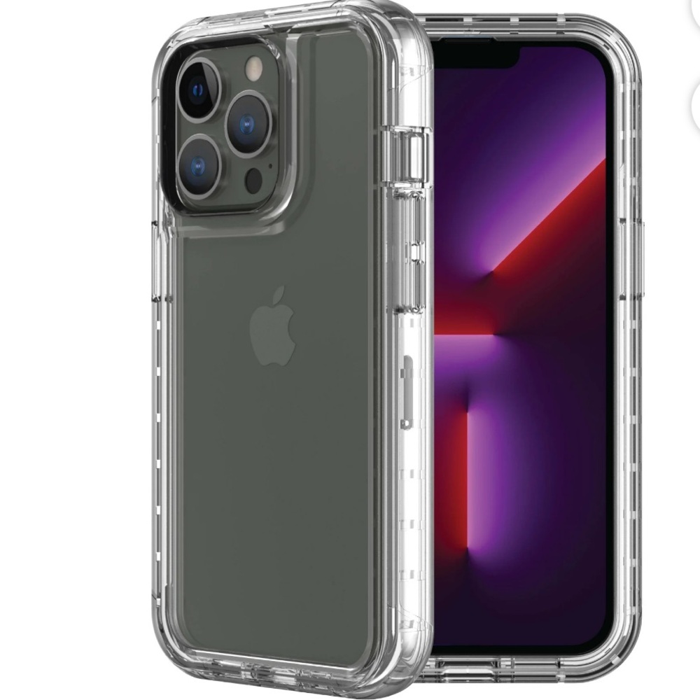 onn Rugged Phone Case with Holster for iPhone 13 Pro Max / iPhone 12 Pro Max -